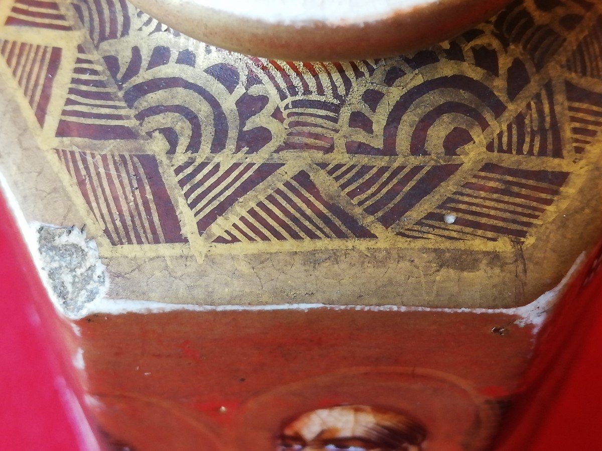 Satsuma Six-sided Vase-photo-7