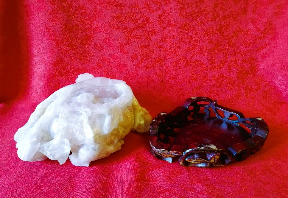 Coupe en quartz rose -photo-3