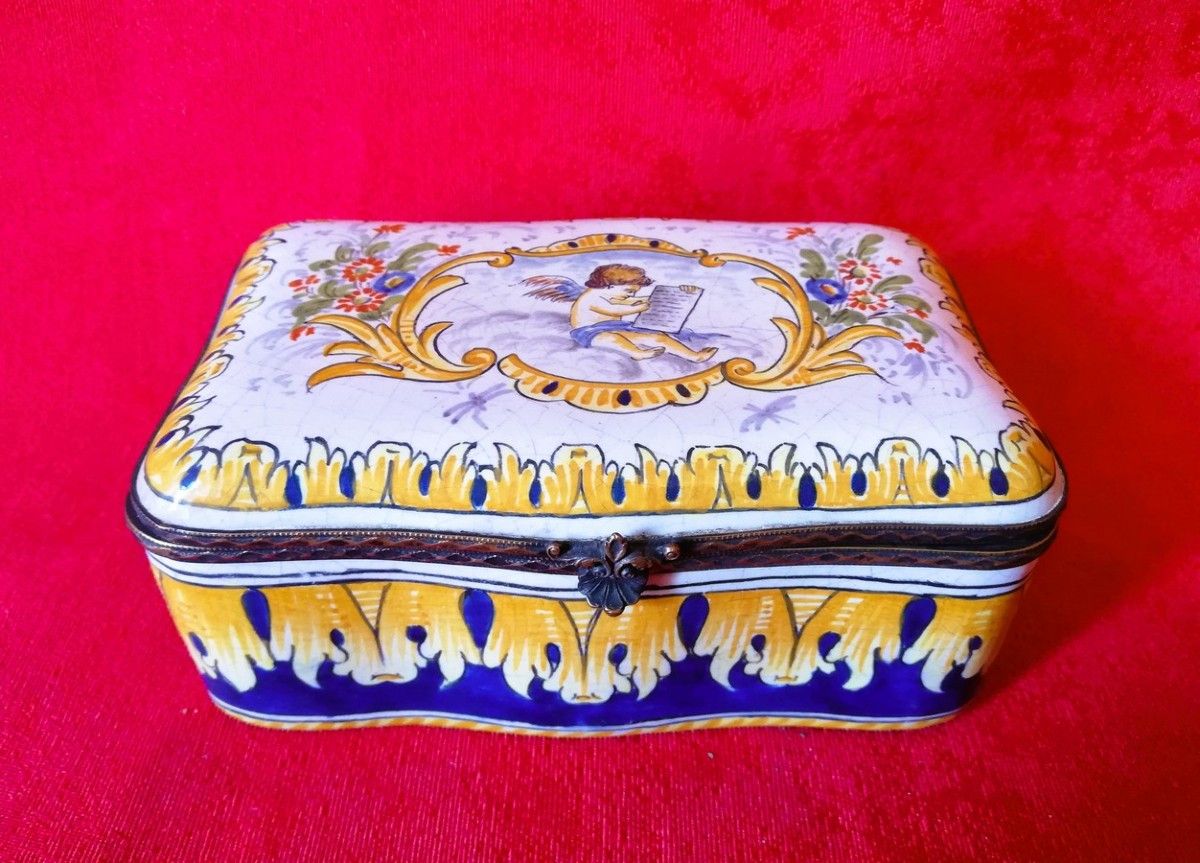 19th Century Earthenware Box  
