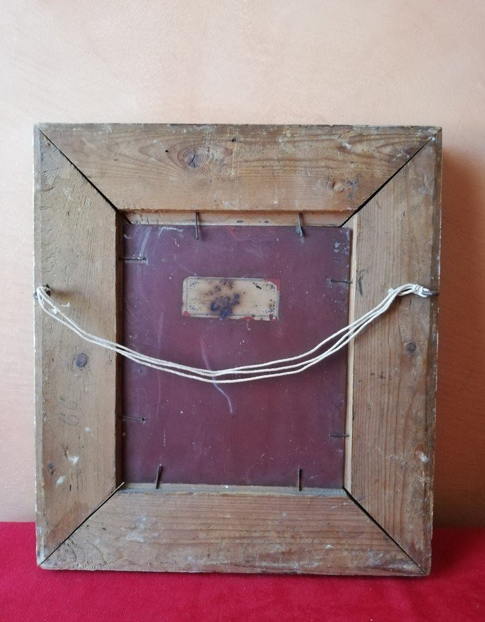 Tableau huile sur cuivre -photo-6