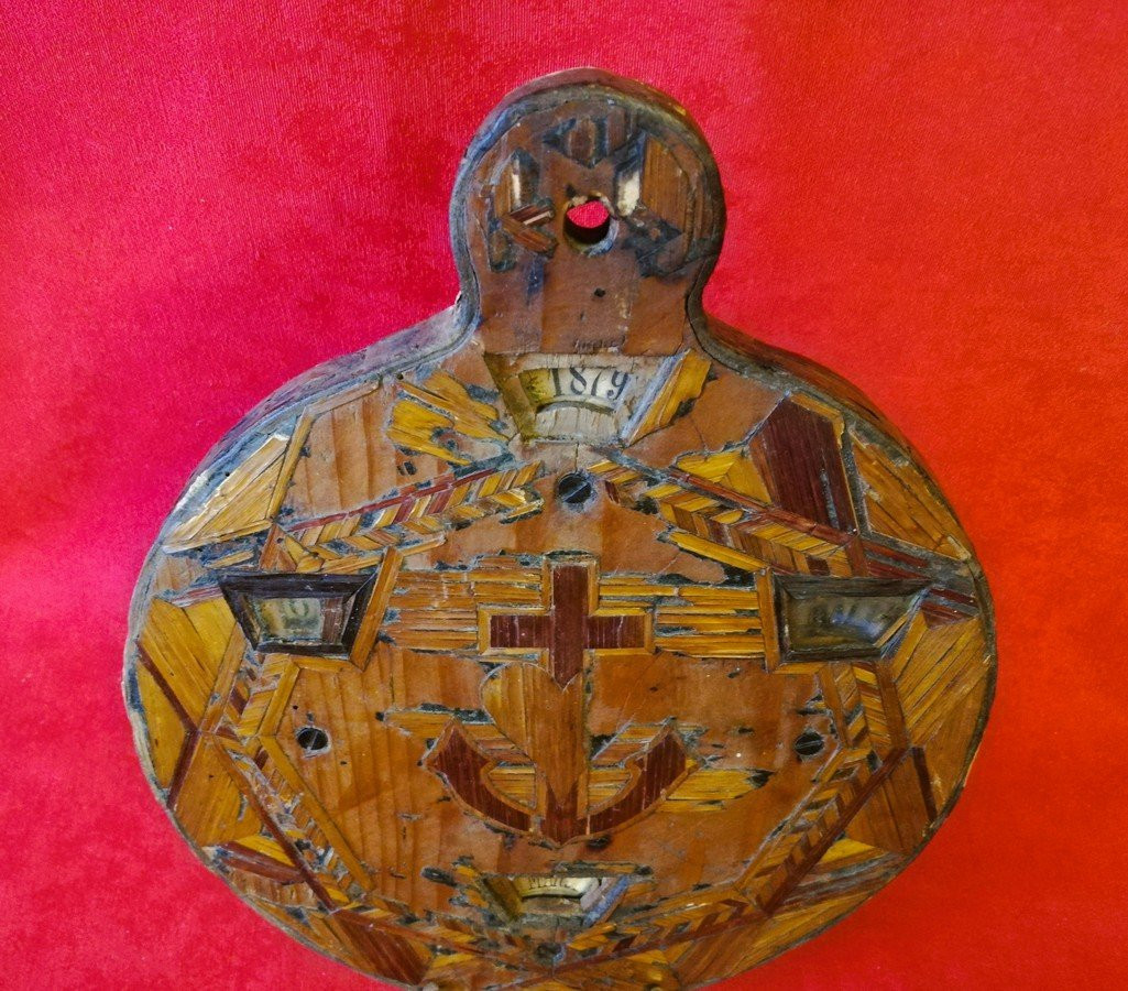Calendrier en marqueterie de paille -photo-8