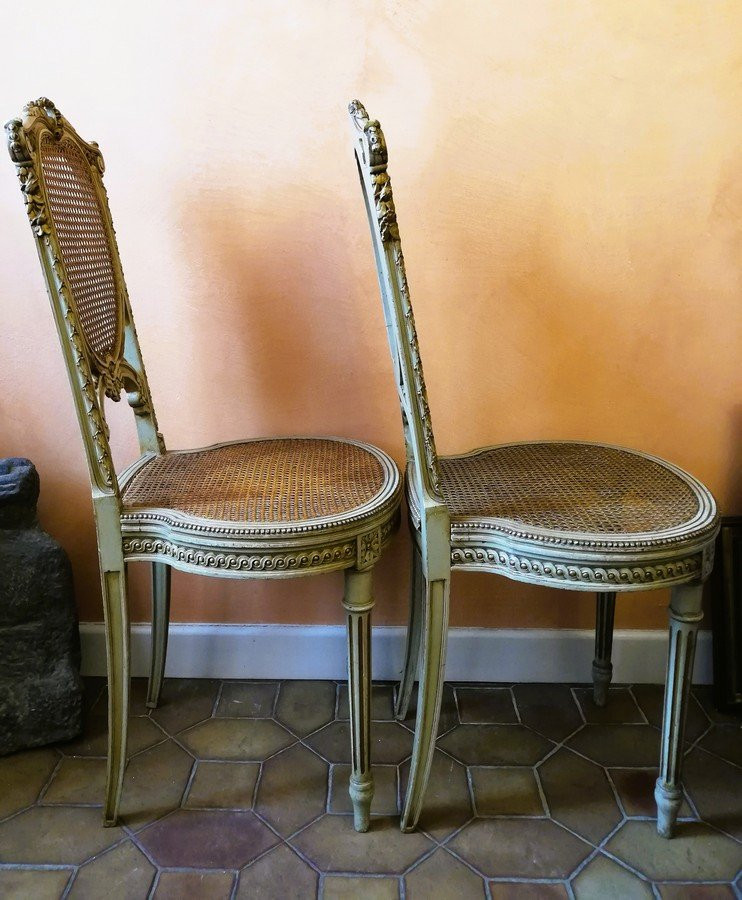 Paire de chaises laquées -photo-8