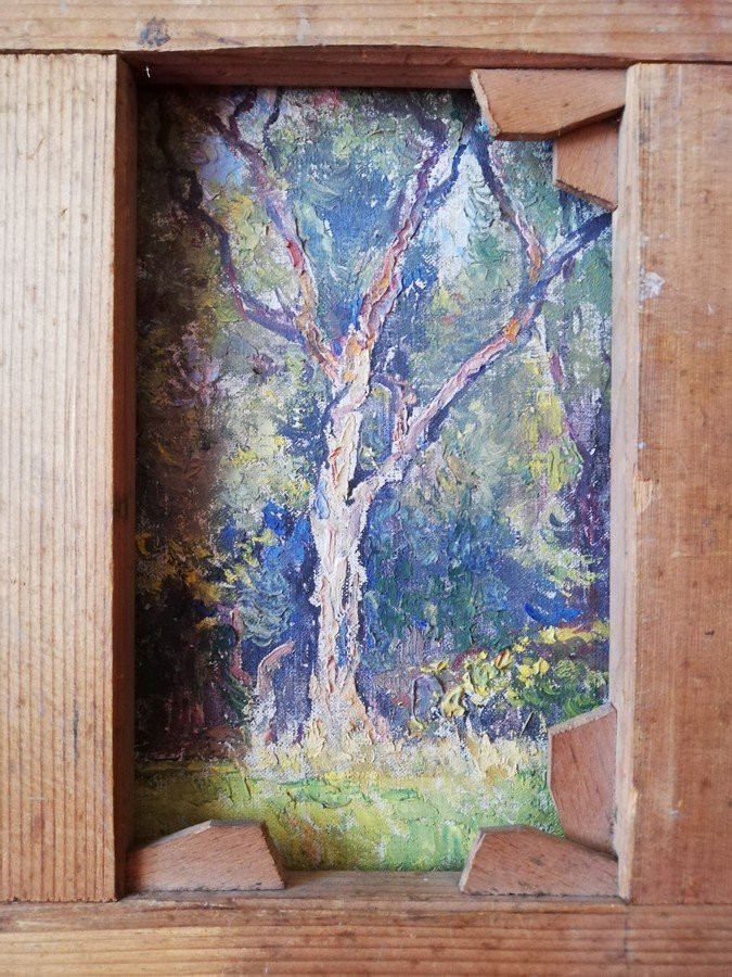 Tableau huile sur toile encadrée -photo-6