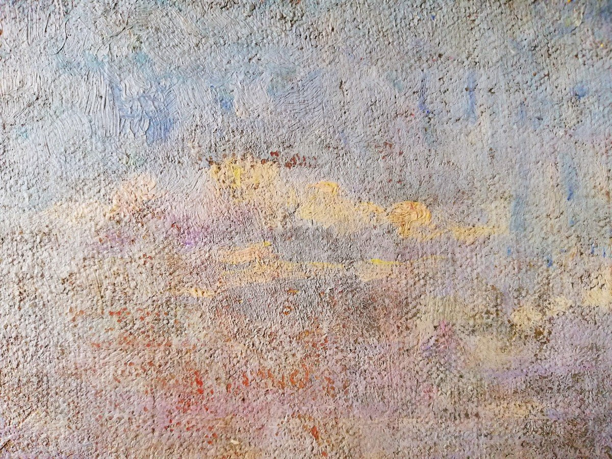 Oil On Cardboard, Framed-photo-1
