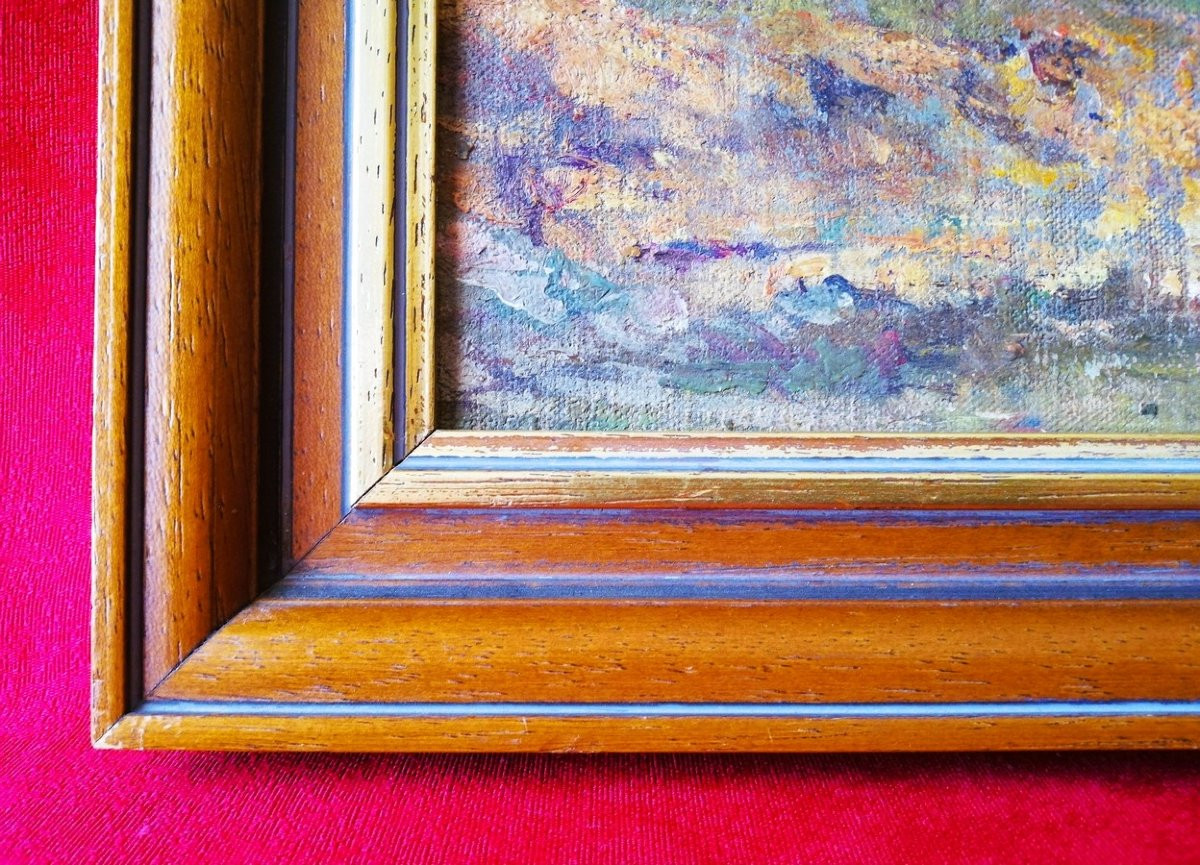 Oil On Cardboard, Framed-photo-2