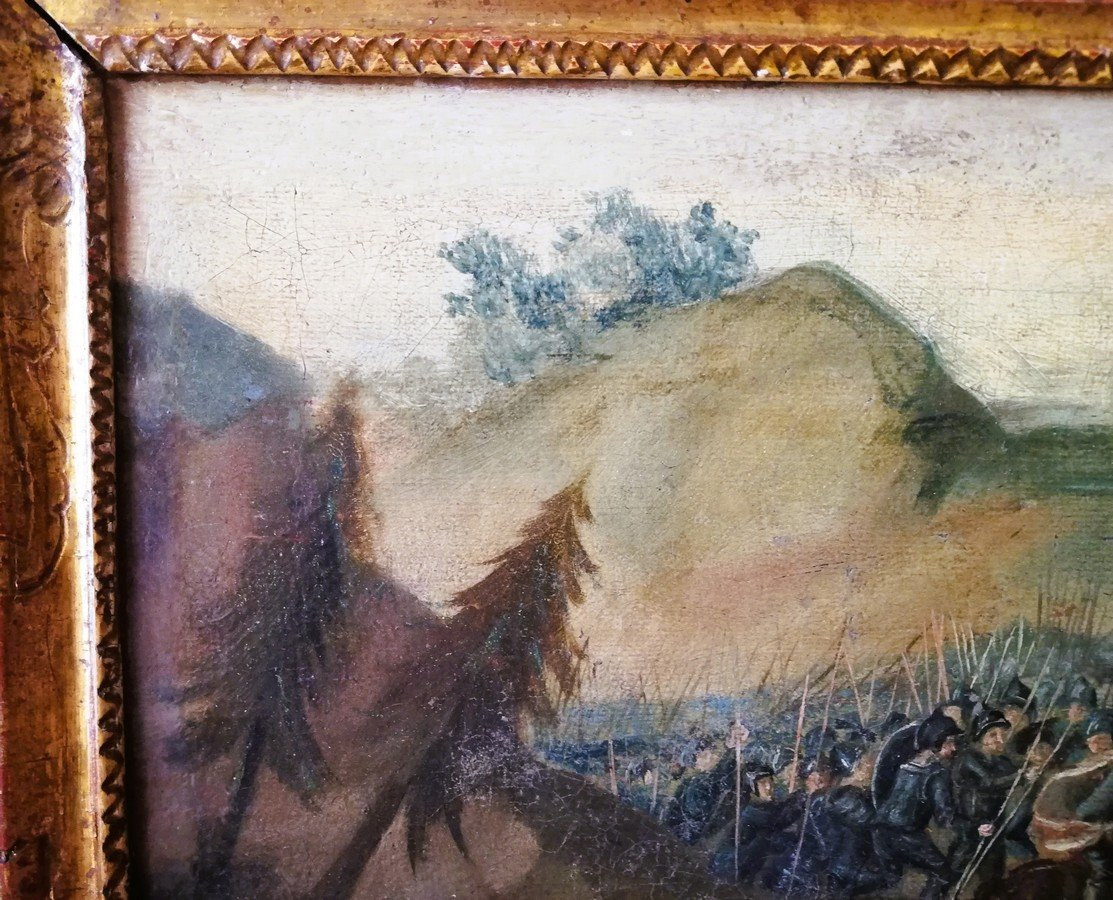 Huile sur toile 17ème siècle-photo-3