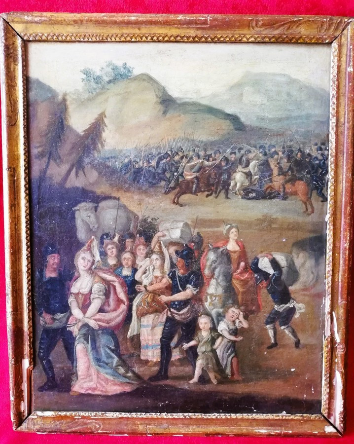 Huile sur toile 17ème siècle