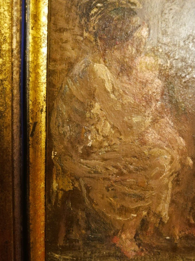 Framed Oil On Panel By Léonce Pelletier  -photo-2