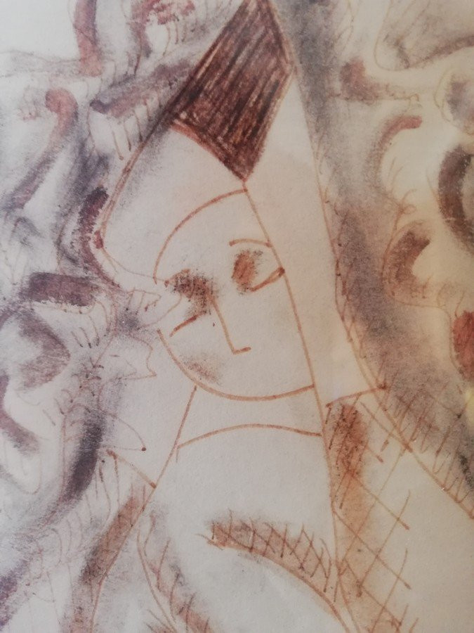 Framed Drawing By Topor -photo-3