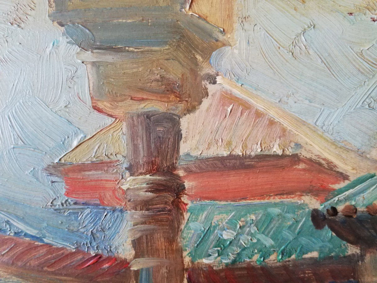 Tableau huile sur panneau de Tony TOLLET -photo-5