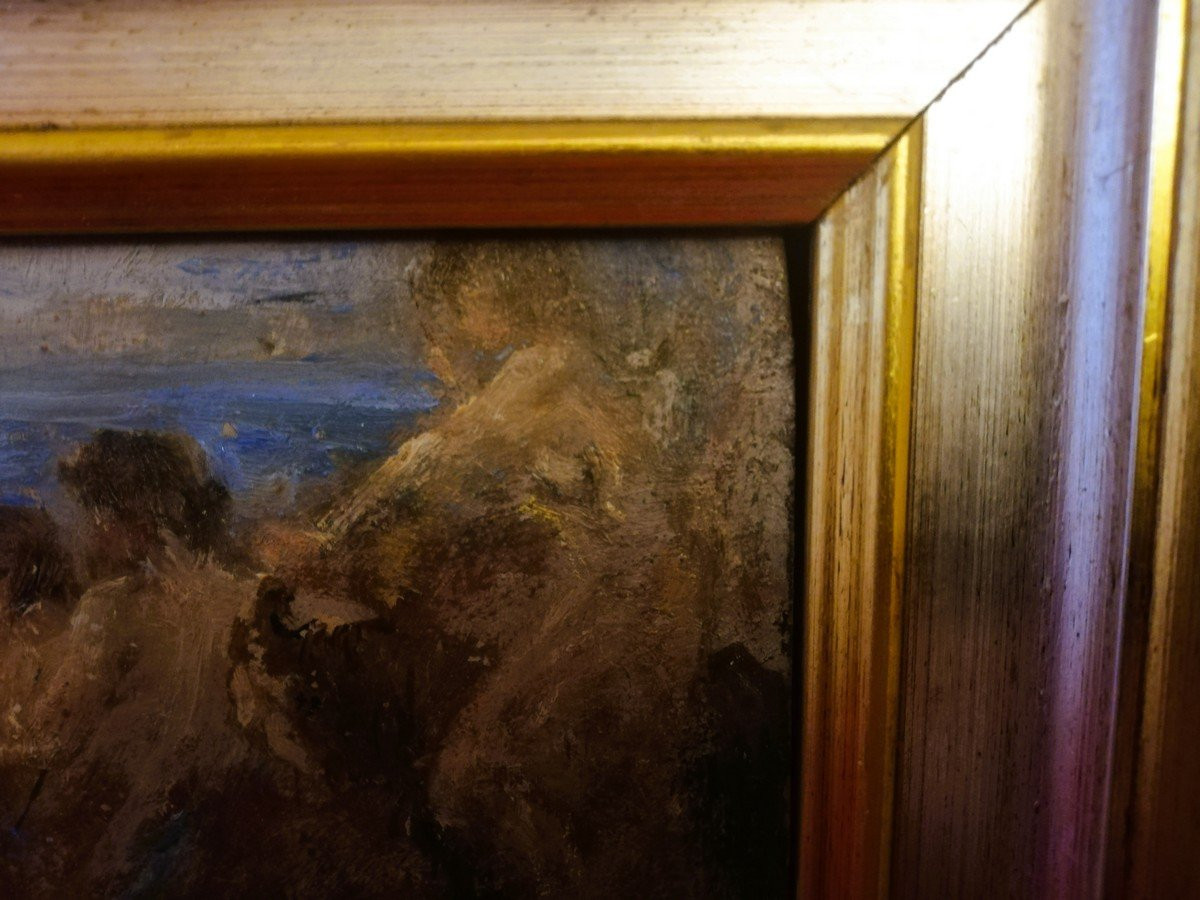 Huile sur panneau de Léonce PELLETIER-photo-4