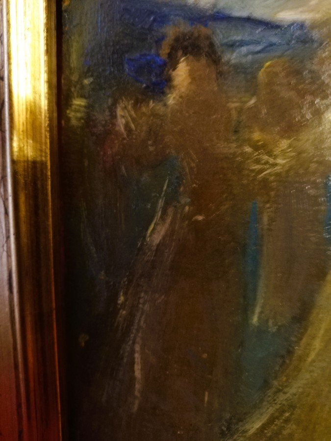 Huile sur carton de Léonce PELLETIER -photo-2