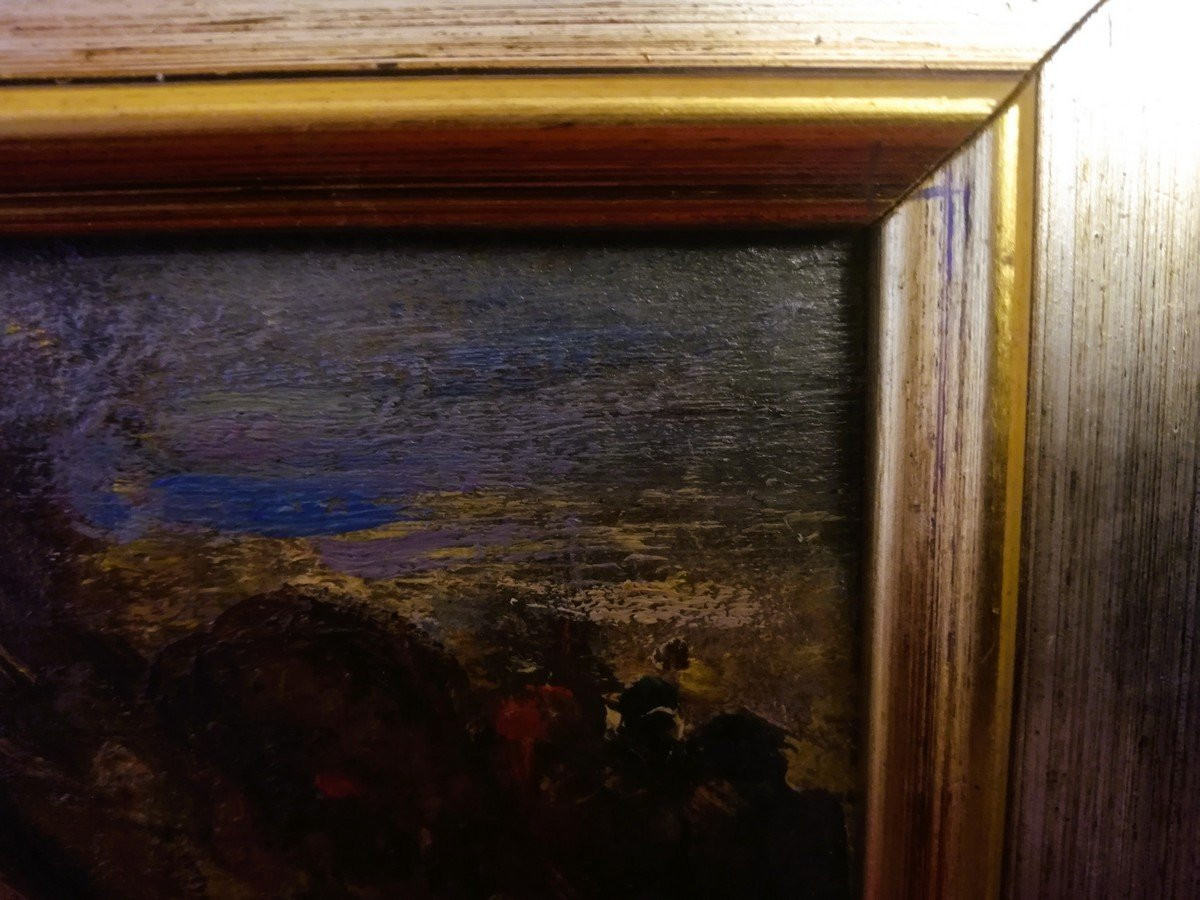 Huile sur panneau de Léonce PELLETIER -photo-1