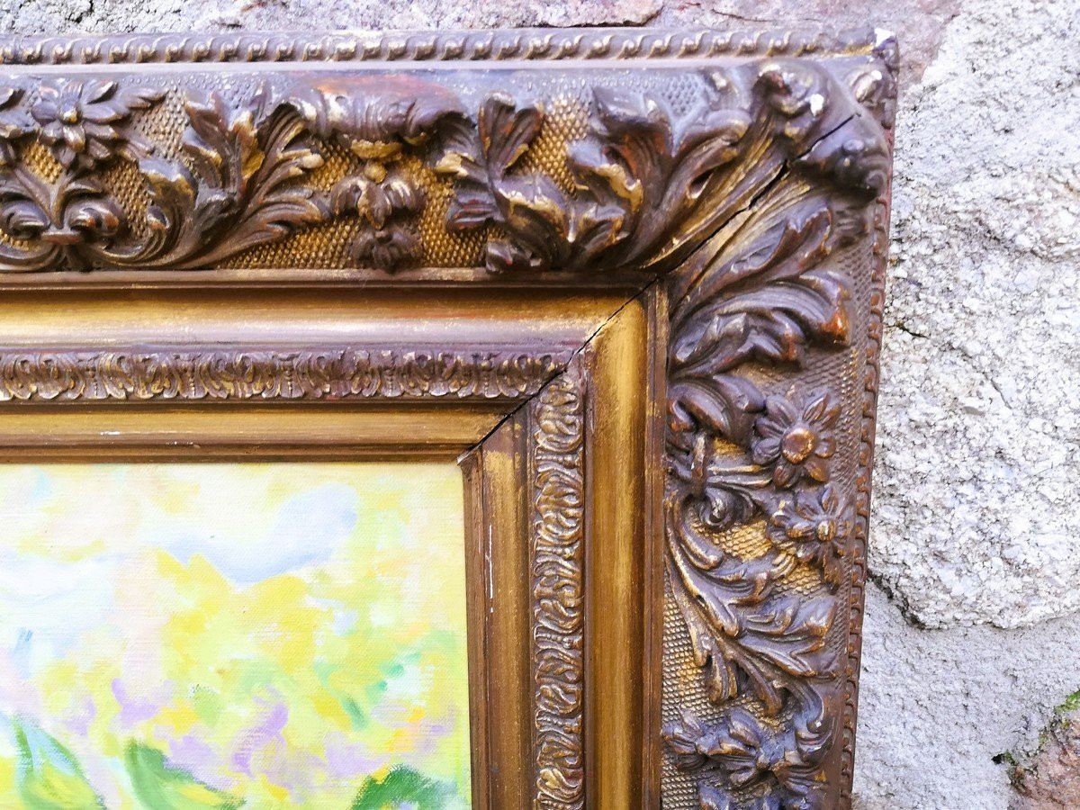 Oil On Canvas Framed -photo-4