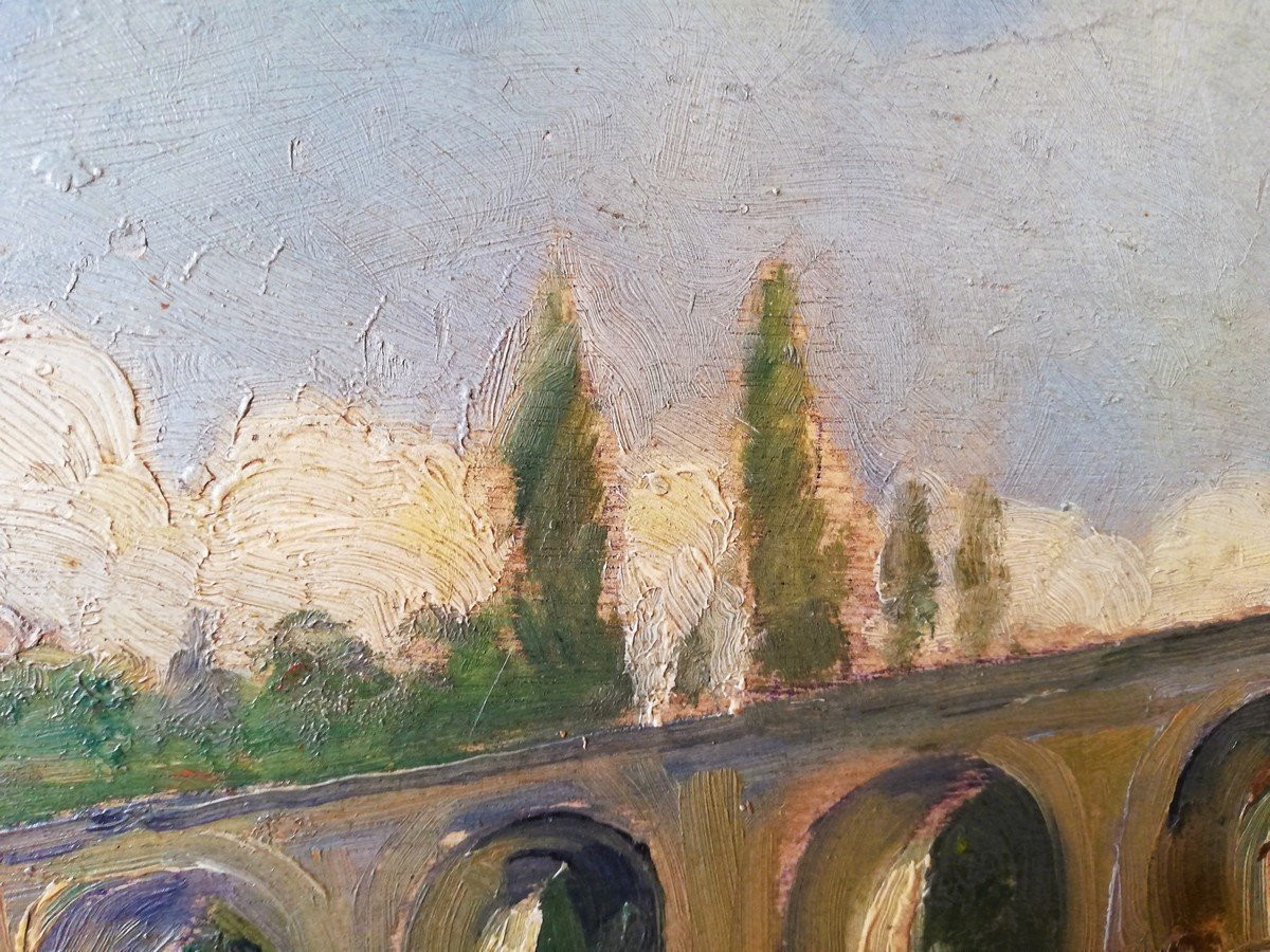 Oil On Panel Chabert Des Nots-photo-1