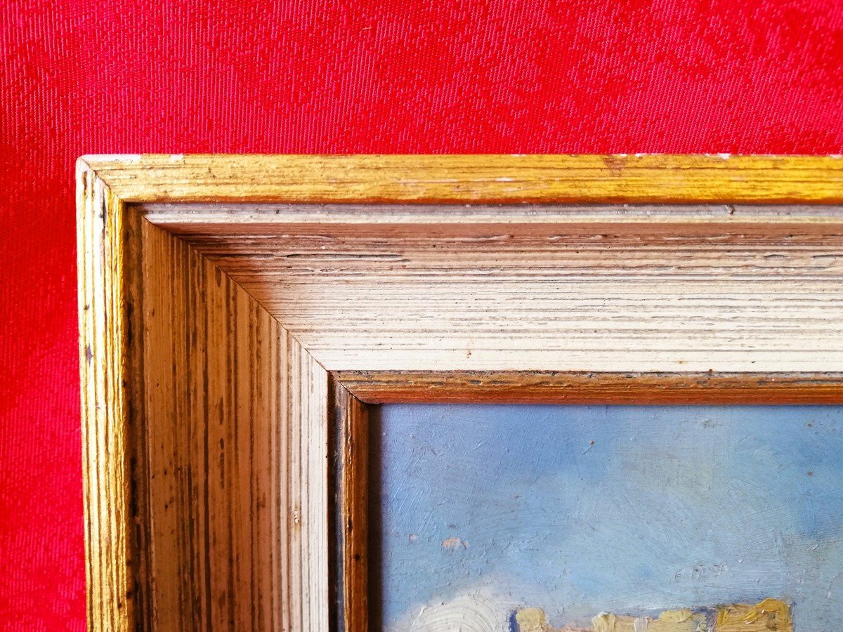 Oil On Panel Chabert Des Nots-photo-2