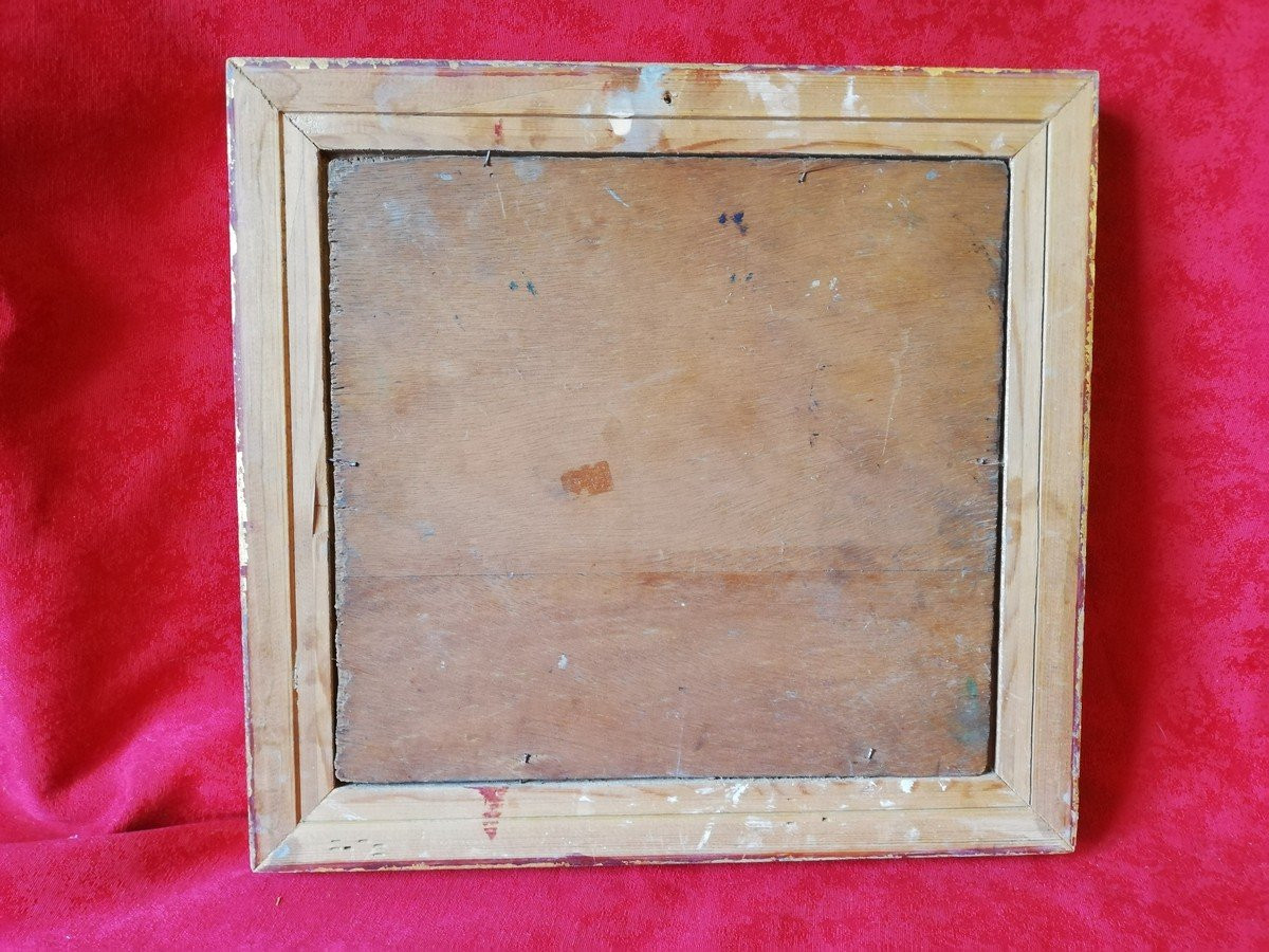 Oil On Panel Chabert Des Nots-photo-3