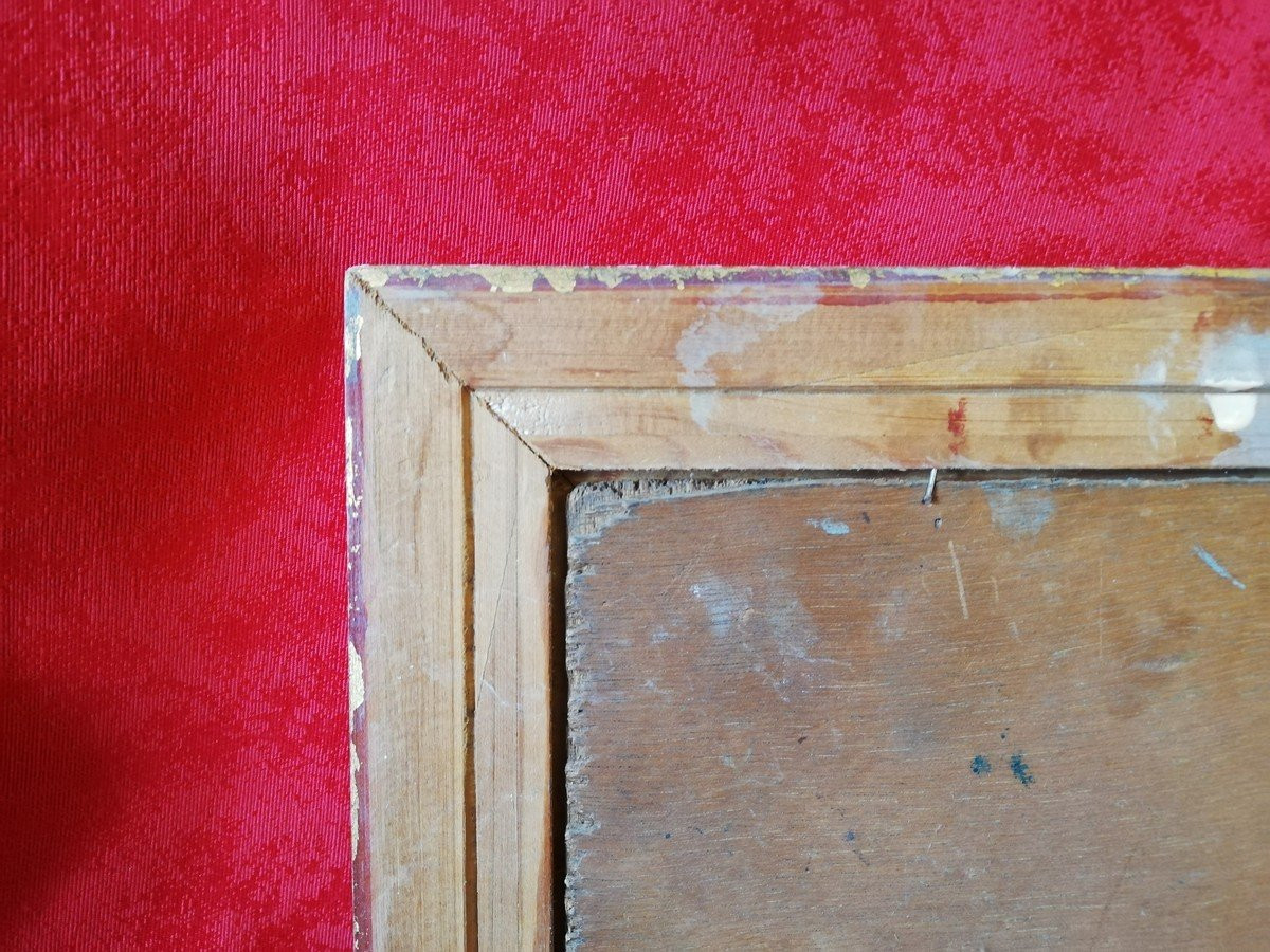 Oil On Panel Chabert Des Nots-photo-4
