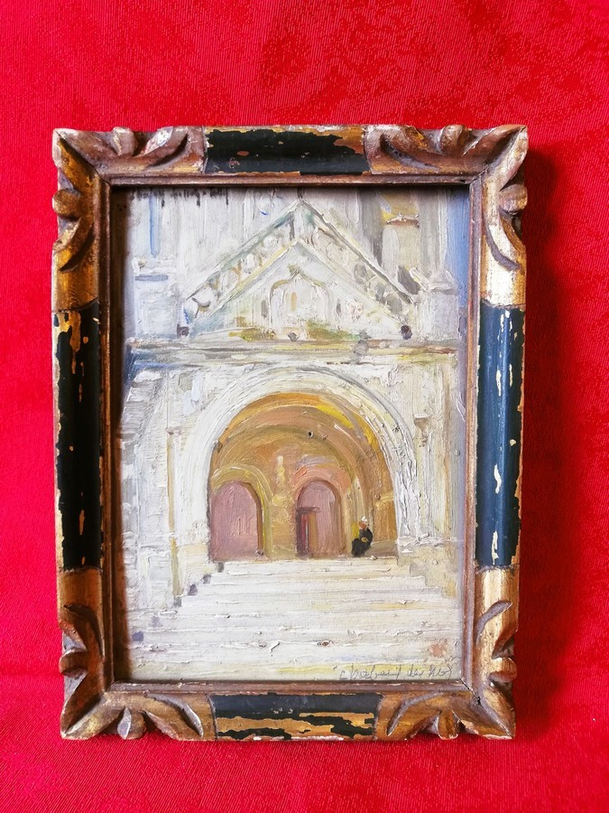 Oil On Thick Cardboard 
