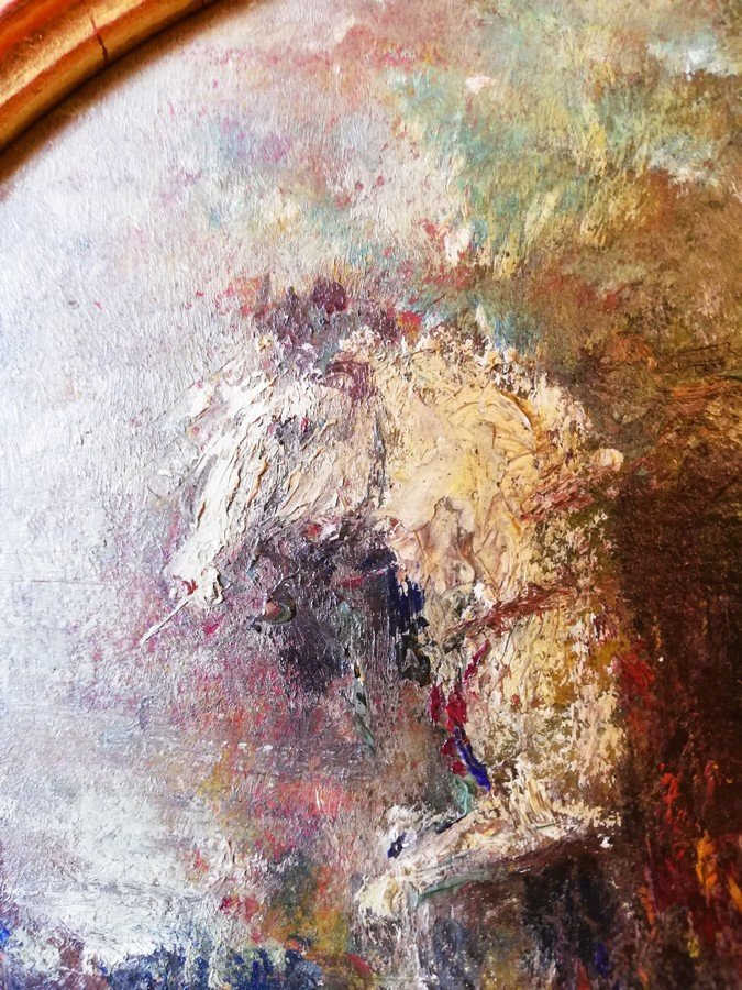 Huile sur carton épais -photo-3