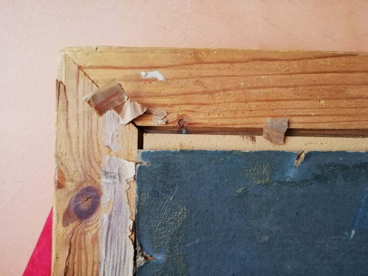 Aquarelle encadrée et signée -photo-7