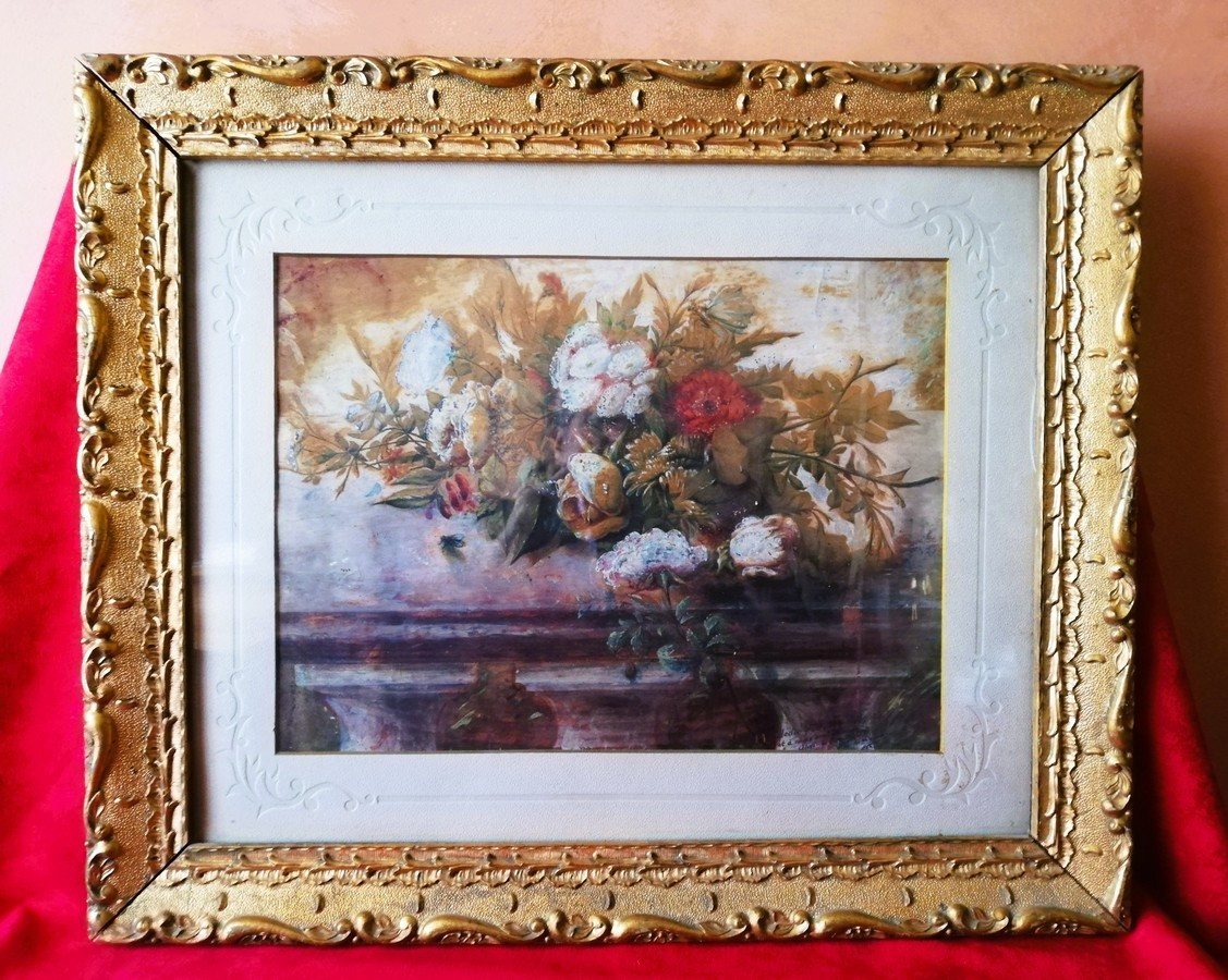 Aquarelle encadrée et signée 