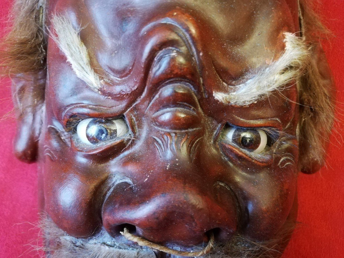Masque de théâtre NÔ Japon   -photo-2