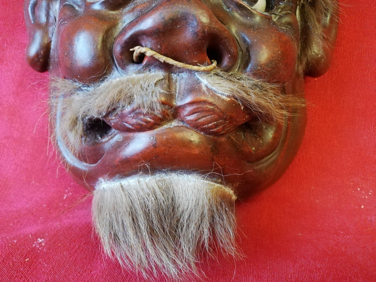 Masque de théâtre NÔ Japon   -photo-3