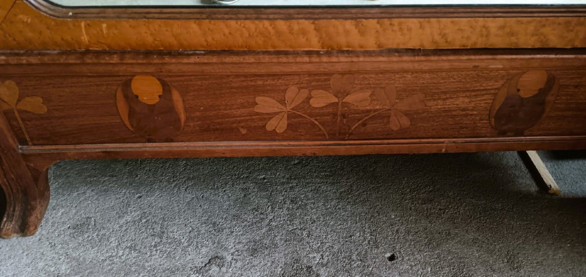 Art Nouveau Marquetry Cabinet -photo-4