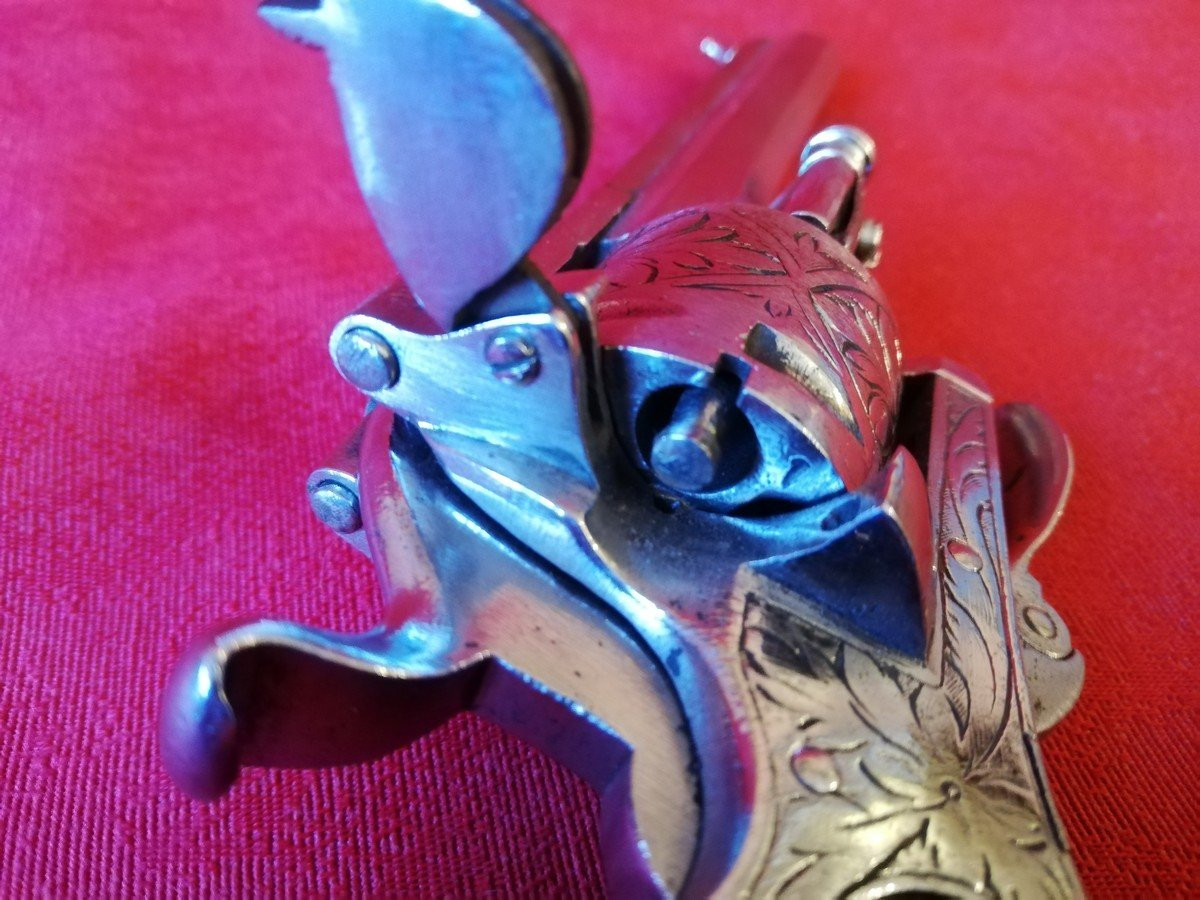 Revolver à broche 19ème siècle-photo-1