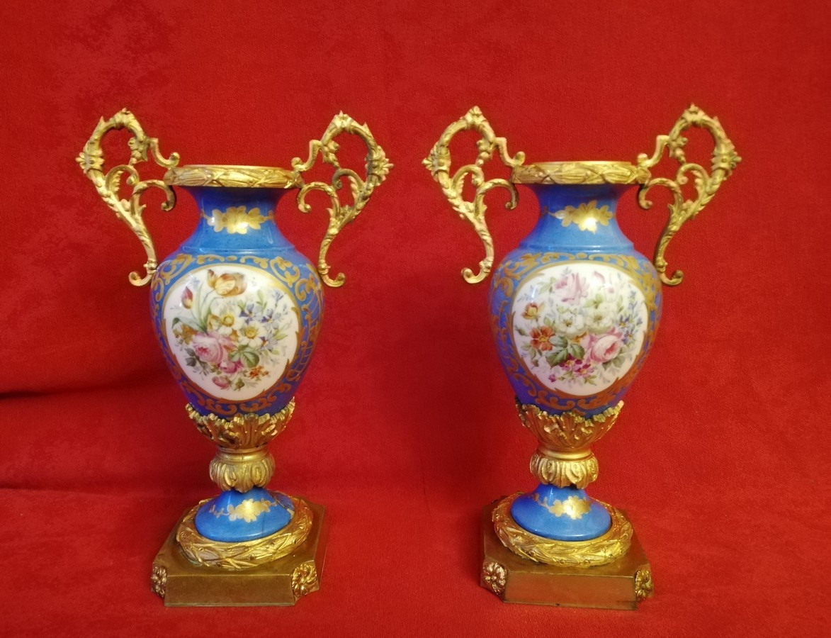 Pair Of Sèvres Vases 