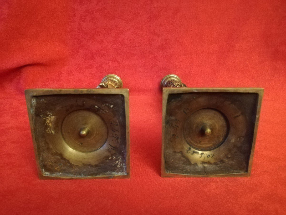 Pair Of Directoire Candlesticks  -photo-5