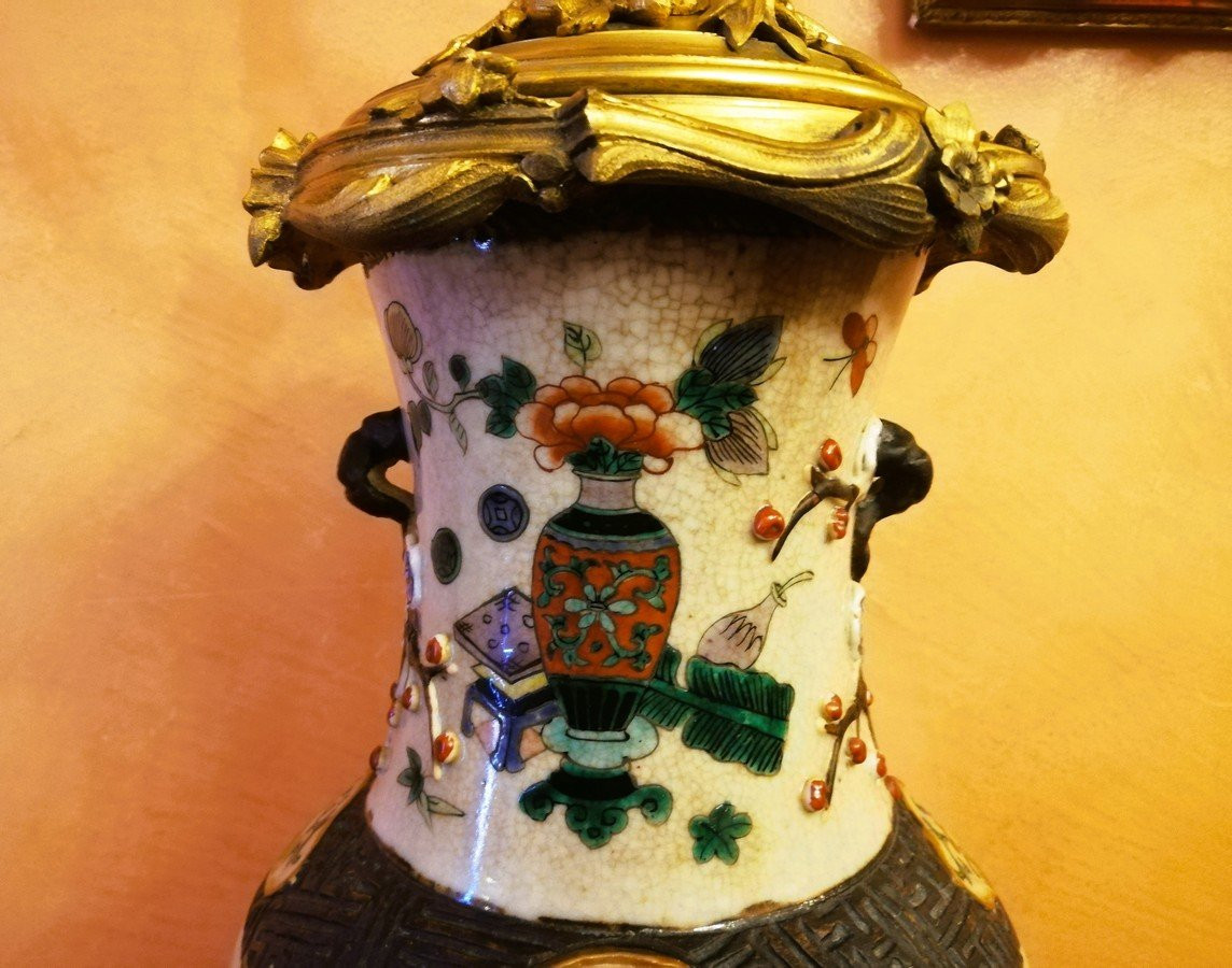 Bronze Mounted Vase -photo-3