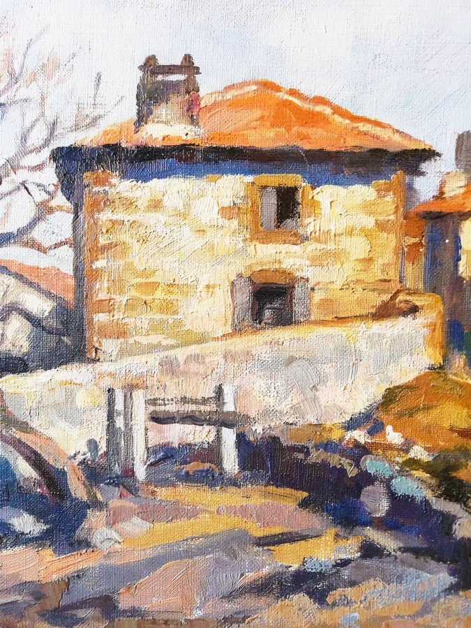 Framed Oil On Canvas By Gabriel Moiselet-photo-4