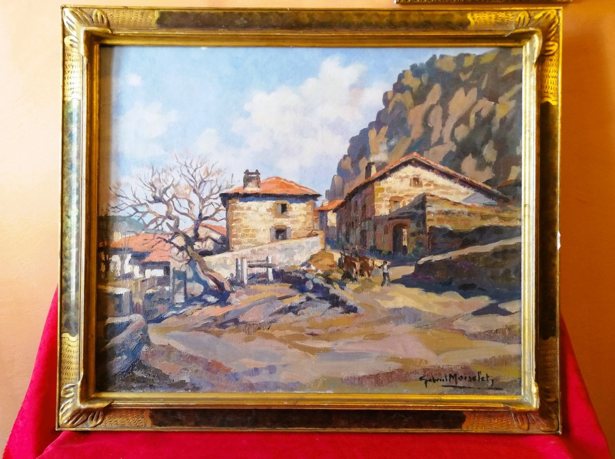 Framed Oil On Canvas By Gabriel Moiselet