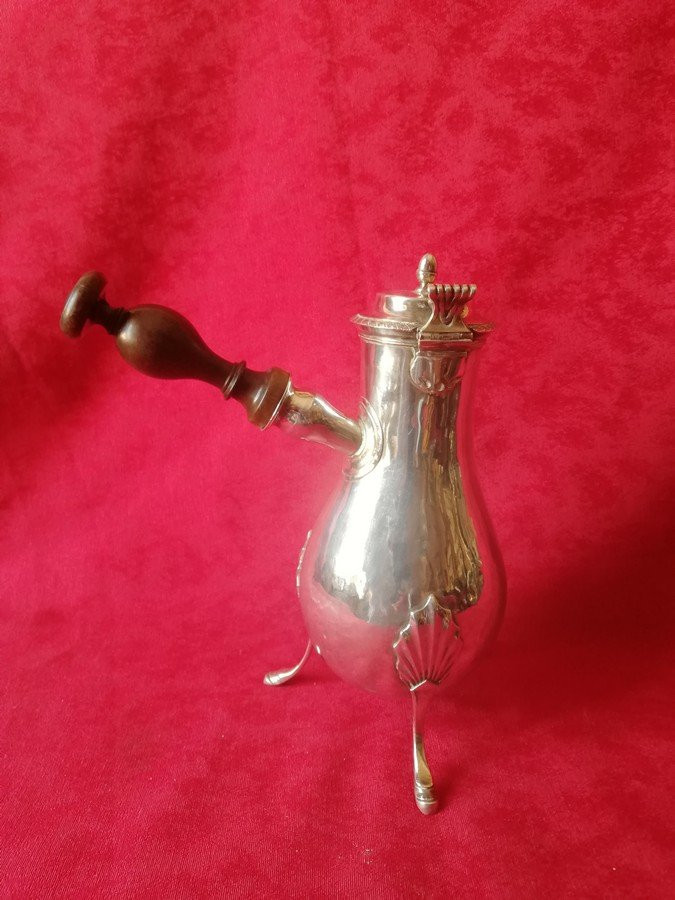 Empire Period Tripod Chocolate Pot-photo-4