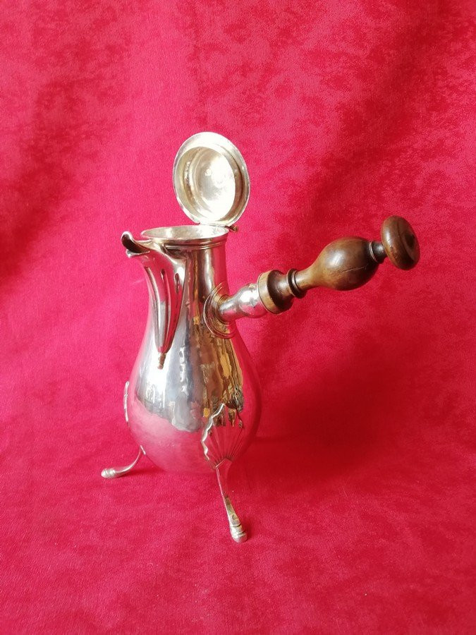 Empire Period Tripod Chocolate Pot-photo-8