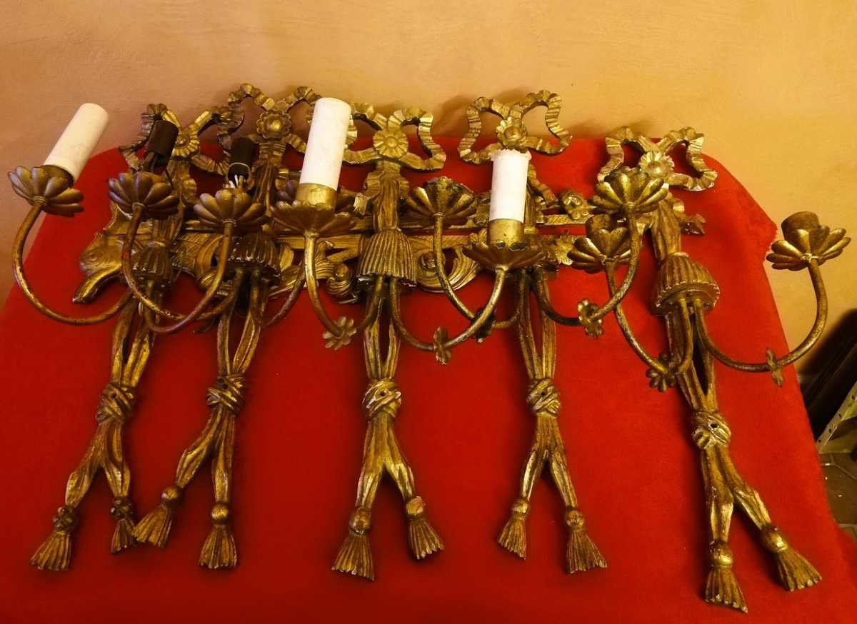 Ensemble de bois doré 