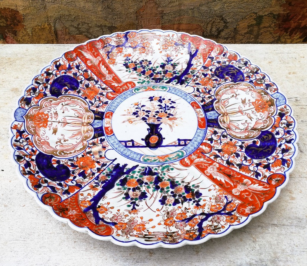 Plat IMARIS Japon 19ème siècle 
