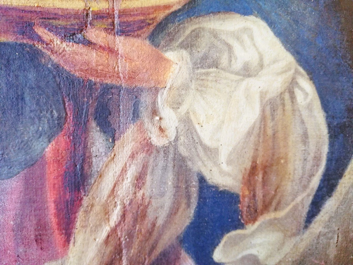 Oil On Canvas 17th Century Workshop Of Guido Reni (1585-1642)-photo-4
