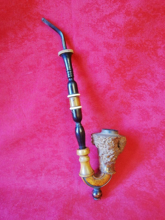19th Century Briar Root Pipe -photo-2