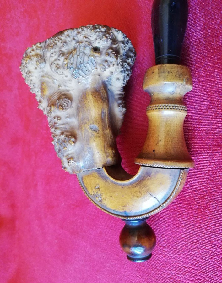 19th Century Briar Root Pipe -photo-3