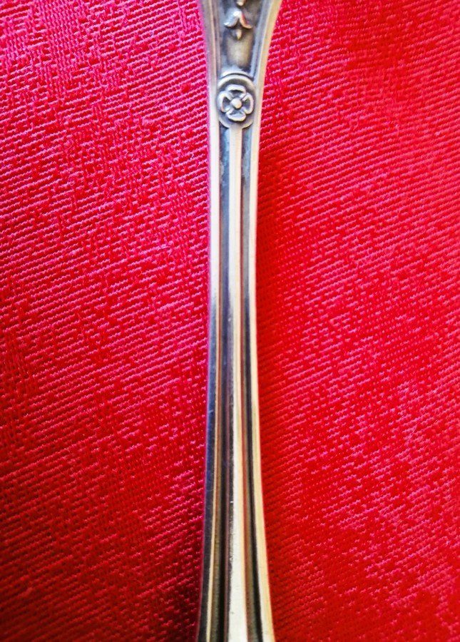 Douze fourchettes en métal argenté -photo-4