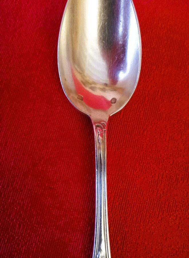 Twelve Small Silver-plated Spoons-photo-5