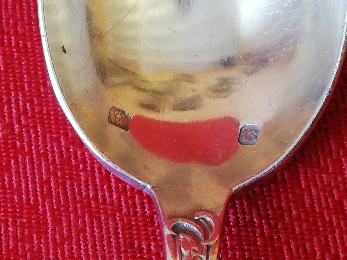 Twelve Small Silver-plated Spoons-photo-7