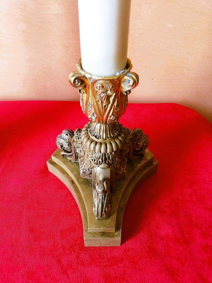 Pair Of Large Candelabras -photo-4