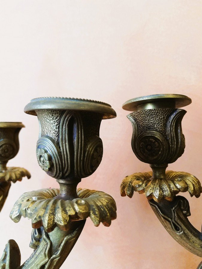 Pair Of Large Candelabras -photo-5