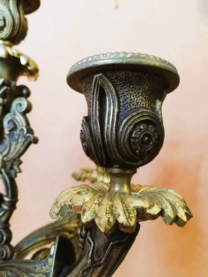 Pair Of Large Candelabras -photo-6
