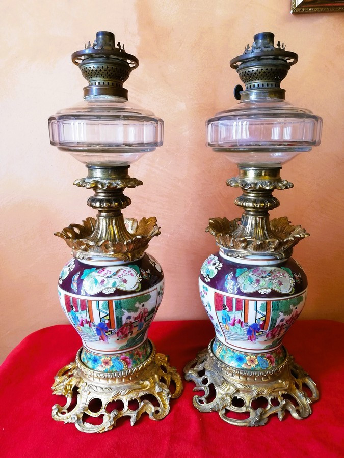 Paire de lampes Chine 