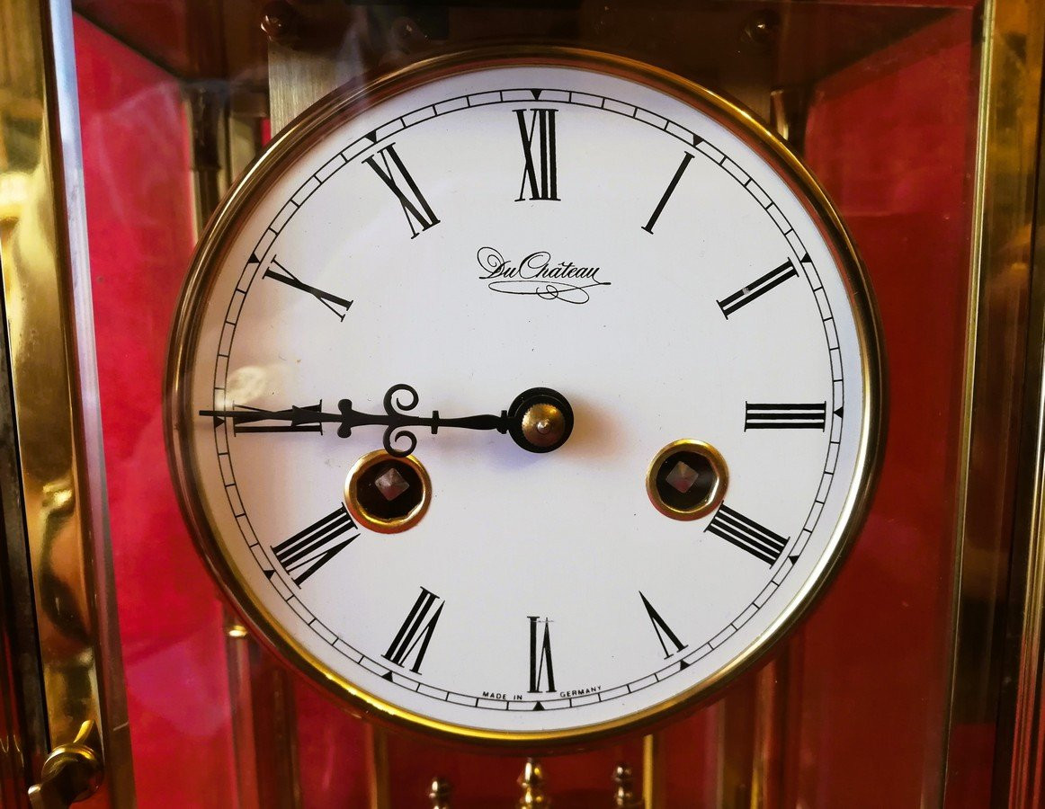 Gilded Bronze Cage Clock-photo-2